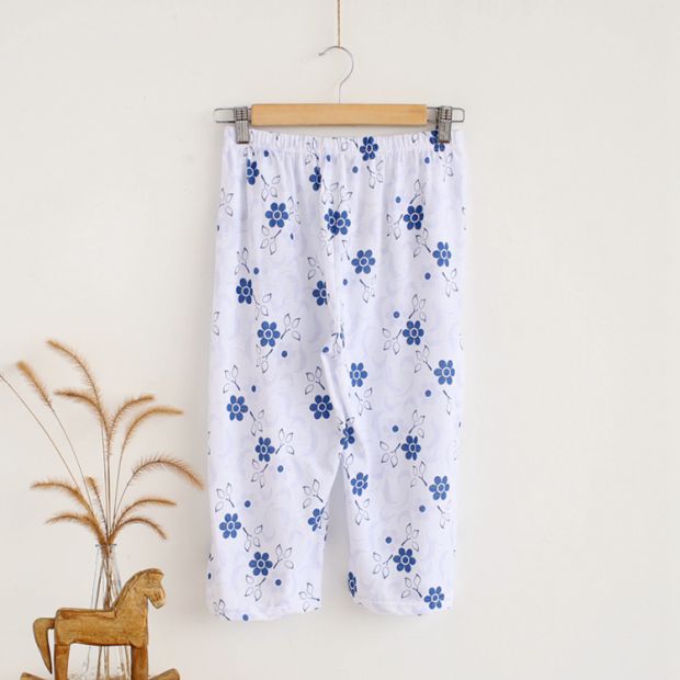 AB đồ lót nữ cotton in quần nhà đồ ngủ tuổi trung niên lỏng lẻo phụ nữ già mỏng quần giản dị quần jogger nam