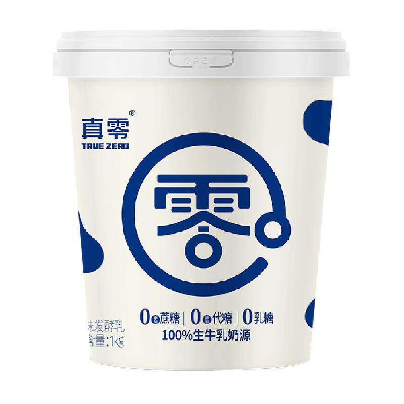 真零无蔗糖低GI酸奶1kg营养代餐
