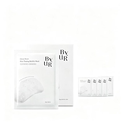 【重磅新品】BYUR净澈焕肤泡泡面膜清洁温和氨基酸毛孔净澈4片/盒