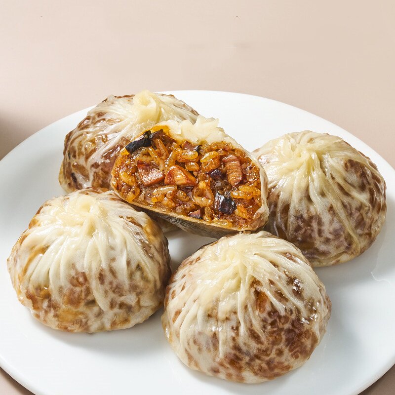 千味央厨早餐纯手工纸皮烧麦蛋黄不腻鲜香三丁烧卖