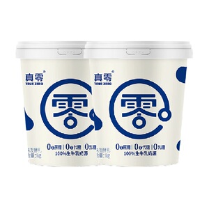 【可签到】真零蔗糖低GI酸奶1kg*2桶