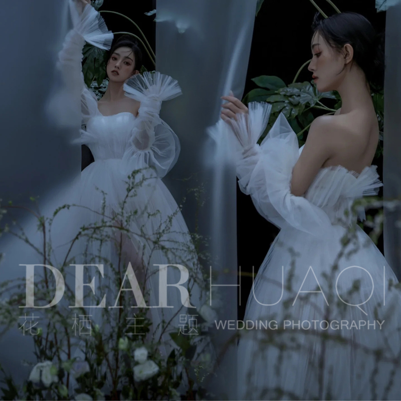 Wedding photo studio's new beautiful immortal painting meaning, elegant whitening gauze Korean fantasy theme photo photography