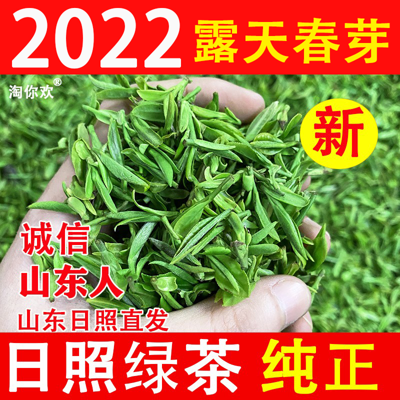 Shandong Zhizhao Green Tea 2022 New Tea Special Class Alpine Open-air Head For Spring Tea Handmade Intense Aroma Type Bagged 500g