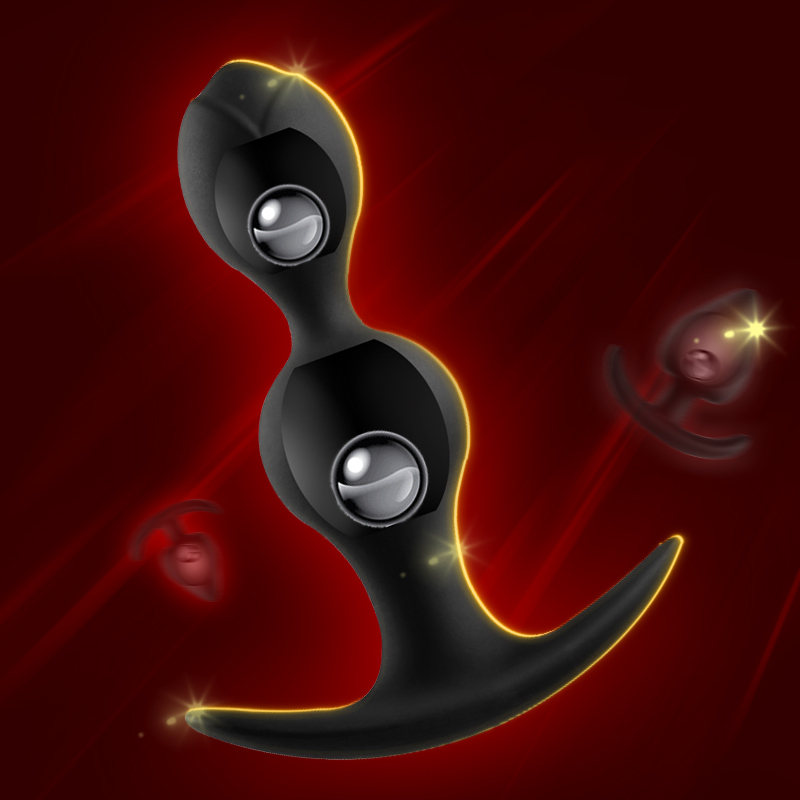 Men and women go out to wear pull beads anal plug back court ball anal plug anal plug steel ball vibration adult sex toys