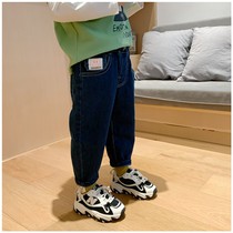 Boys jeans spring and autumn childrens pants boys spring dress childrens radish pants tide Spring childrens clothing 2021 New