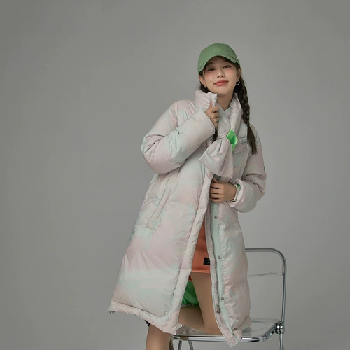 Пуховик, зимняя длинная куртка, 2021 года, оверсайз