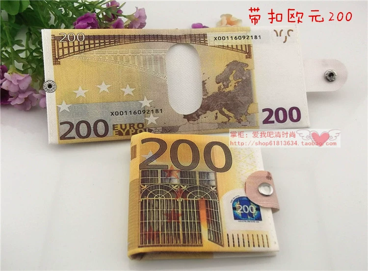 Ví vải sáng tạo mini Ví tiền xu mẫu thời trang giản dị ví nam nữ Ví siêu mỏng RMB