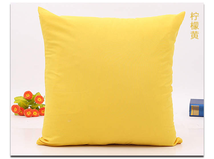 Sofa màu rắn ôm gối 45x45 gối đệm 50x50 vuông không có lõi gối tựa lưng lớn - Trở lại đệm / Bolsters bộ chăn gối văn phòng