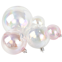 Birthday cake decoration ins colorful plastic pink matte frosted colorful transparent magic ball powder dessert table