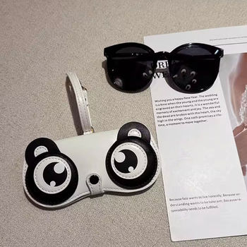 Glasses Case ins Fashionable Portable Women's Sunglasses Bag Anti-Pressure Protection Cute Glasses Storage Bag Pendant