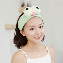 Cartoon hair band hair sleeve wash face with hair band application mask female headband makeup headband cute cat ears