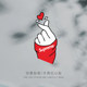 Trendy brand loves you heart gesture car sticker