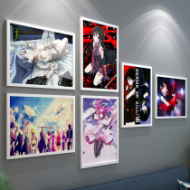 Chopped red pupil photo Aisdes red black pupil anime hanging picture poster peripheral photo frame two-dimensional mural