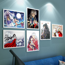 Inuyasha frame wall wallpaper Gowei kill pill Platycodon grandiflorum hanging picture frame poster two-dimensional decorative photo wall