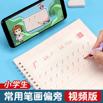 First grade first and second volume copybooks synchronous Peoples Education Edition textbook common strokes