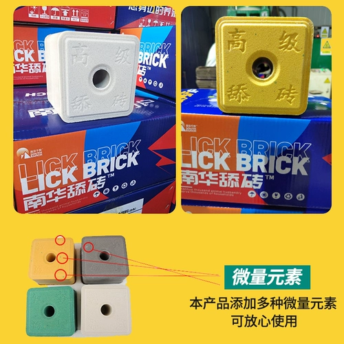 Корова -очень лизание кирпичных кирпичи и овец с дегкоби и кирпичными коровами с солью питательным зверя