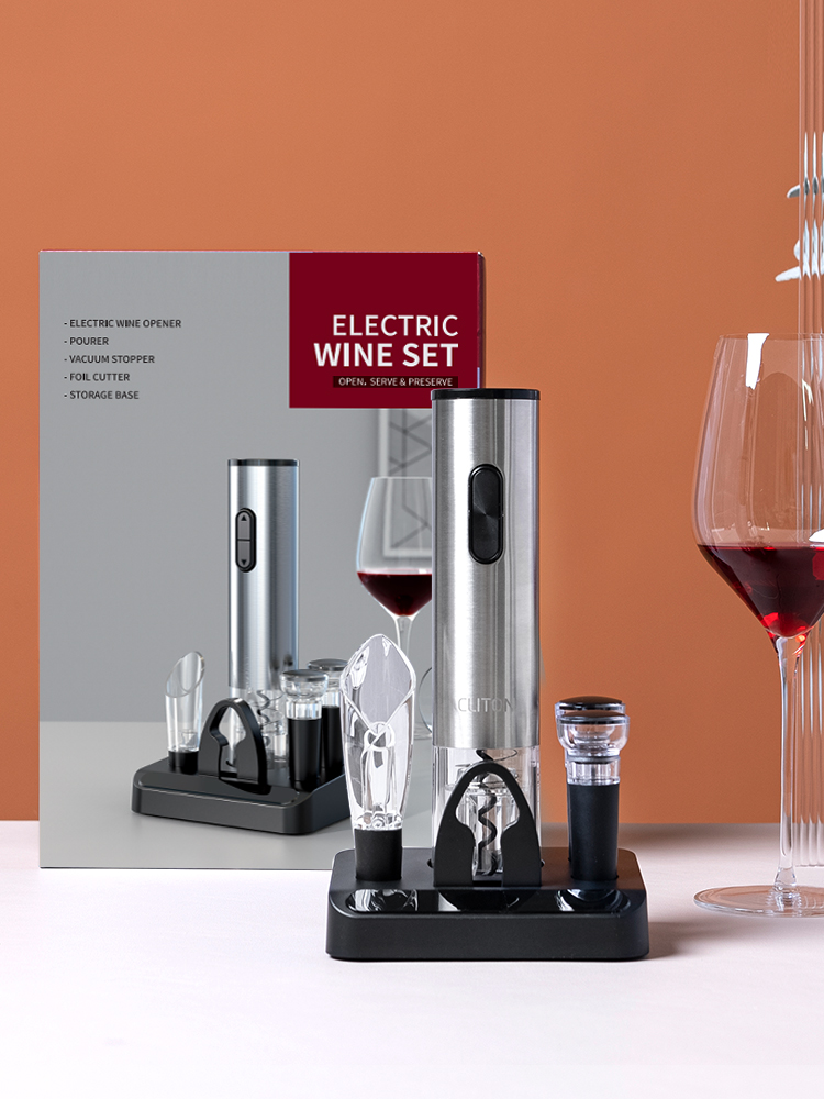 Wine opener Electric wine opener Household wine opener Automatic stainless steel charging bottle opener screwdriver