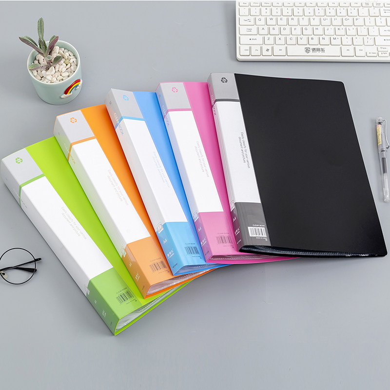 Joy Color Data Book Folder A4 Transparent Insert Page Multilayer Cashier Bag Exam Paper Folder Subgod Instrumental Music Sheet