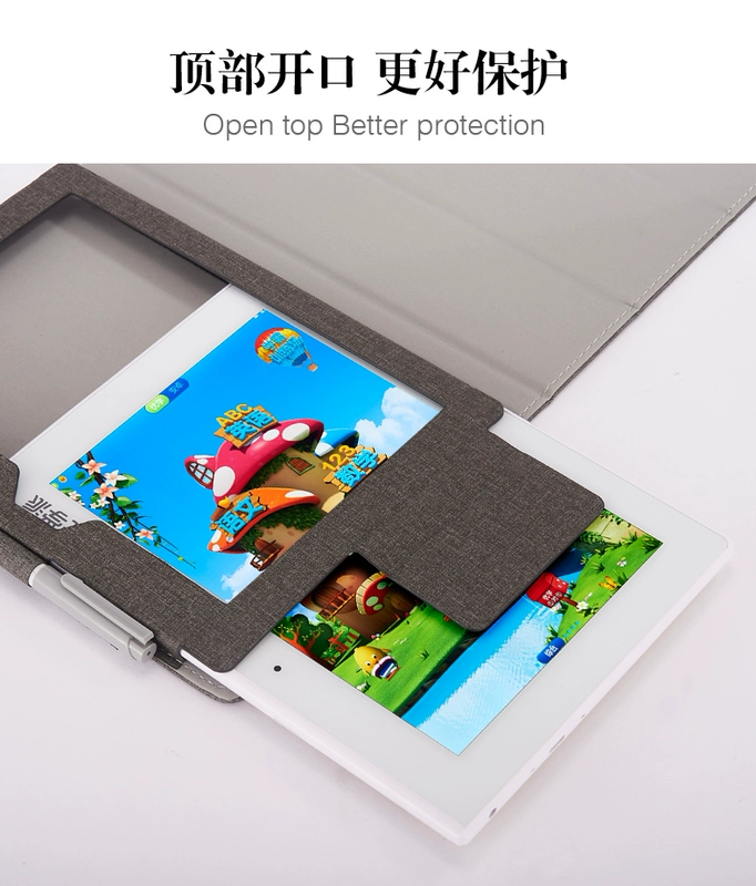 iLVS 8 Yingcun học xuất sắc E18 phiên bản nâng cao của U16 da / S8 eBag hỗ trợ tablet sinh viên bảo vệ tay áo bao da vỏ bảo vệ với cắm bút - Phụ kiện máy tính bảng