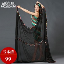 Chengcheng dance belly dance malaya yarn towels Folklore Dance Handyarn Bright Sheet tossed SJ004 adult children