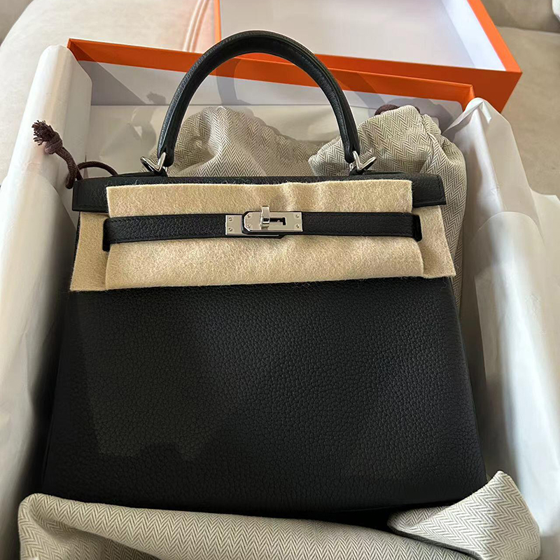 Fully Handmade Wax Thread Ep Leather Outer Stitching Kelly Bag 2026 New Imported Togo Leather Shoulder Crossbody Handbag for Women
