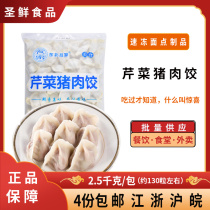 Celery pork dumplings 2 5kg a pack of dumplings frozen bagged handmade dumplings snack dumplings for quick food