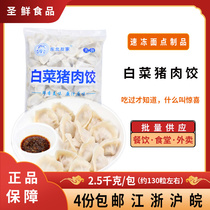Cabbage pork dumplings 2 5kg bag handmade dumplings bagged frozen dumplings
