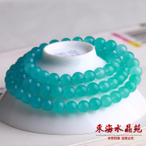 Natural Sky River Stone Bracelet Ice Breeder Sky River Stone Multi-Circle Handstring Womens Money Around Three Laps Foeball Summer Cool