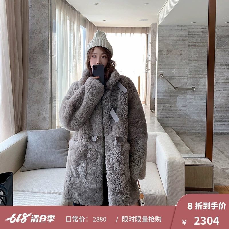 Fu Zhien nhập khẩu chợ lông một thời trang nữ áo lông trẻ trung Hained 2019 mới mùa đông - Faux Fur