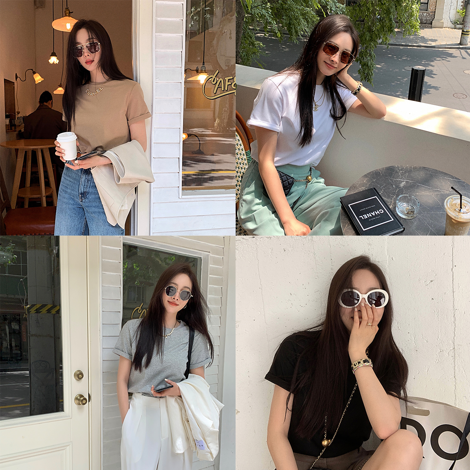 Fu Zhien Summer is summer 5 colors 100% Xinjiang cotton classic round neck basic all-match T-shirt 2021 summer new