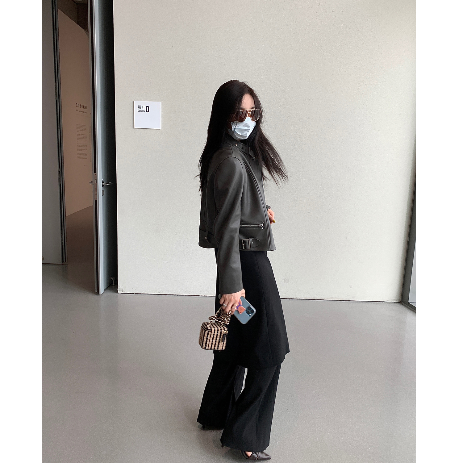 Pay wise En locomotive Leather Leather Clothing Coat Sheep Leather Leather Jacket Woman 2022 Spring and Autumn New