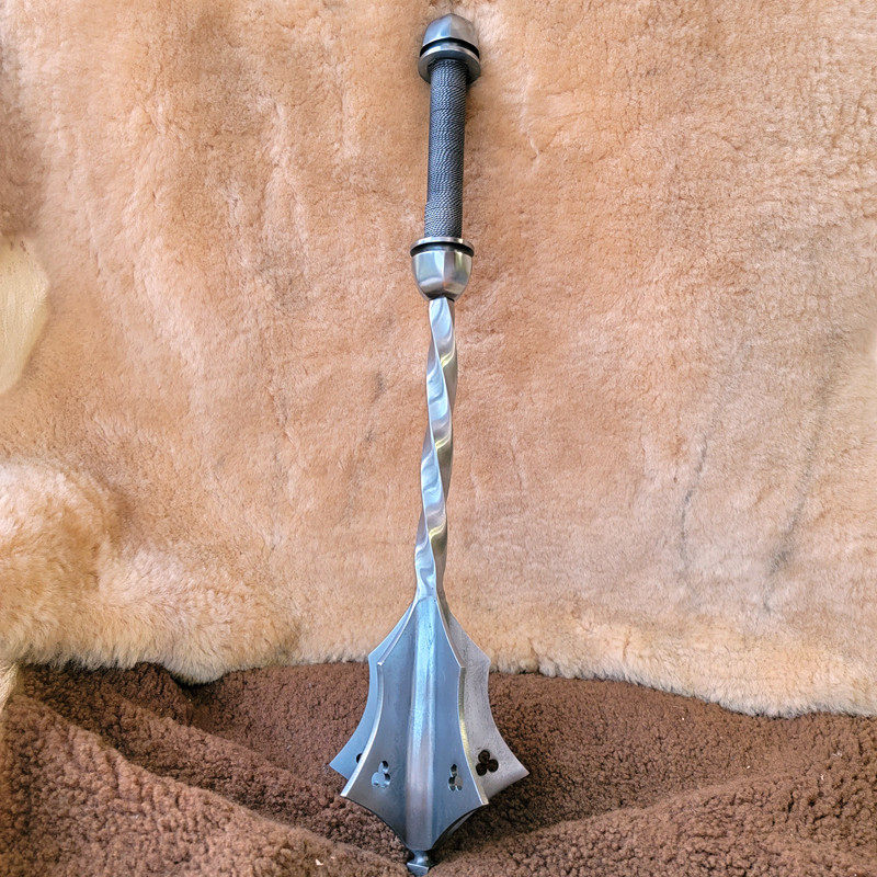 -Spot-European War scepter Medieval Lord of the Rings Metal Warhammer Giant Magic Beast single-handed page hammer