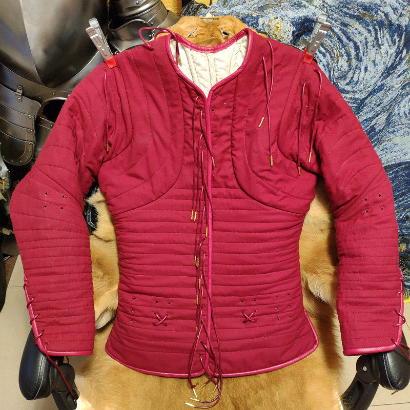 - Tailor-made - medieval anime tops custom Gambeson multi-layered linen game armed suits