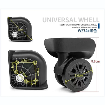 Ginza trolley suitcase suitcase wheel accessories universal wheel YF-3003 code box suitcase pulley 274