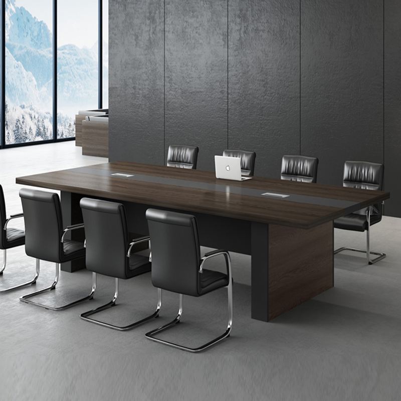 Simple and modern conference table and chair combination strip long table board conference table rectangular work table company conference table