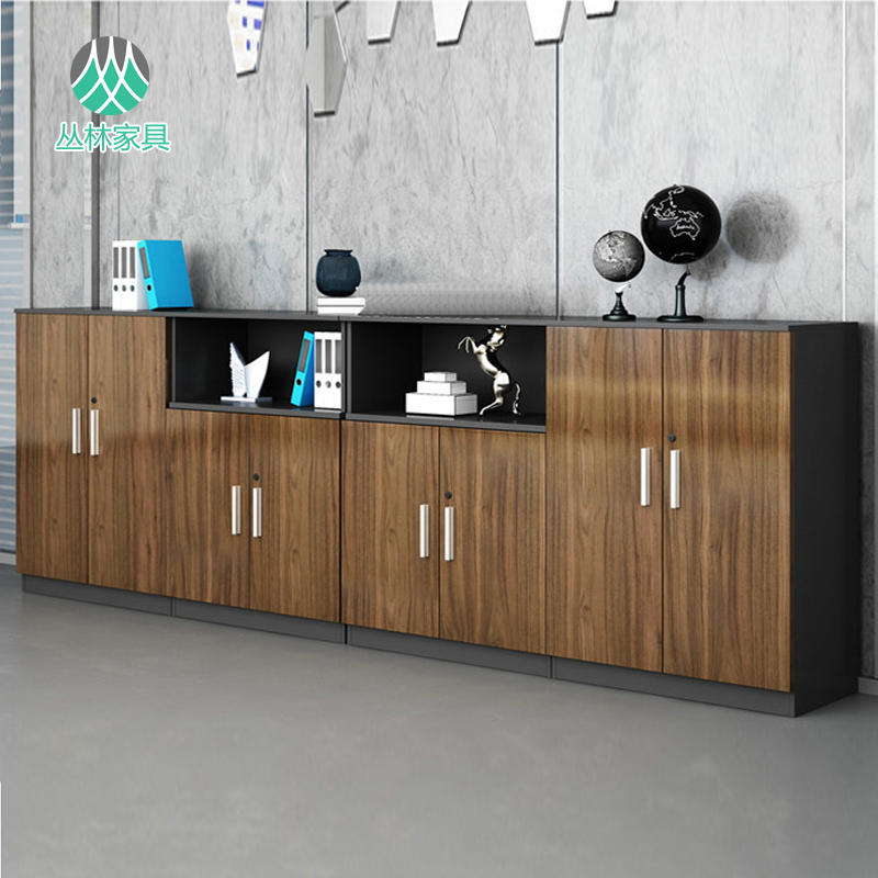 Office furniture wooden office low cabinet combined cabinet file cabinet simple modern data file storage cabinet