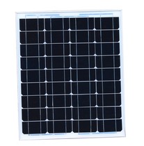 New single crystal 50W solar panel 50 W Photovoltaic power generation plate charging 12V 24V accumulator home street lamp
