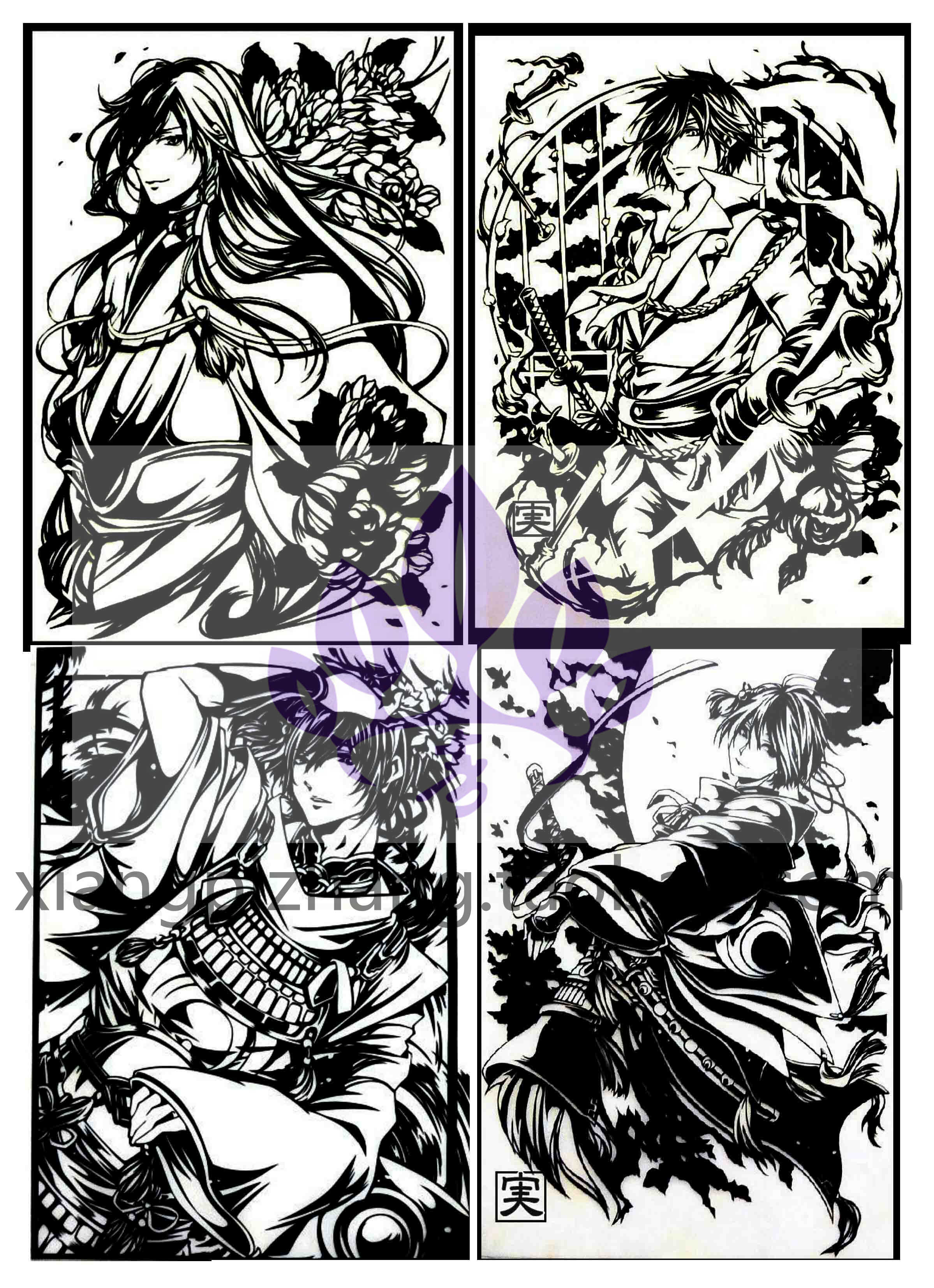 A4 Laser prints cute rubber chapter engraved material rubber brick seal DIY drawings to animate cartoon drawings