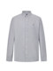 Polowalk Casual Pure Cotton Men's White Long-Sleeved Shirt 2024 Autumn New Business Pure Color Oxford Shirt