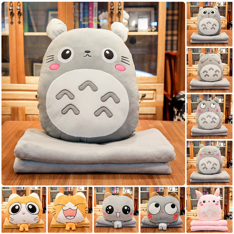 Hand warmer pillow quilt dual-use office cushion car inner pillow car three-in-one nap blanket artifact