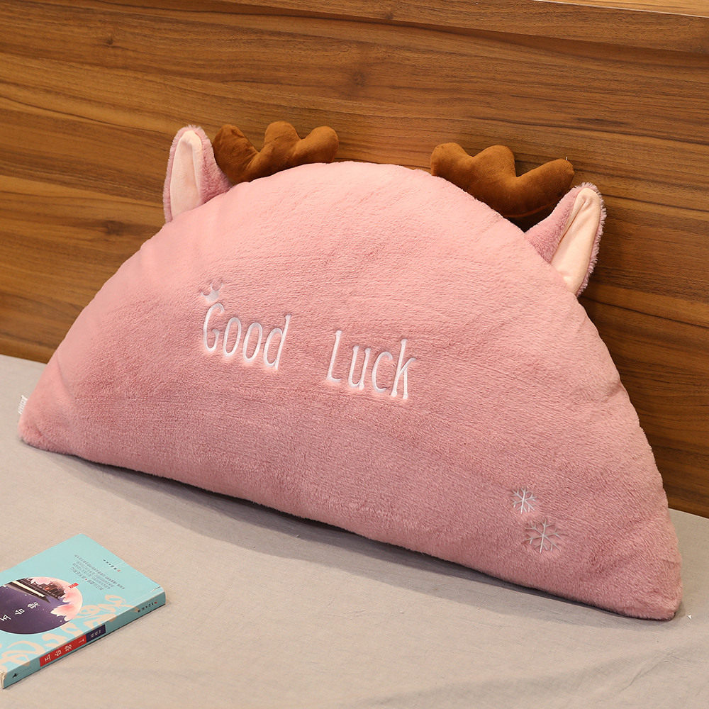 Nordic bay window semi-circular pillow elk sleeping pillow clip leg pillow soft cute bedside back home cushion