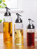 Kitchen glass oil bottle leak proof seasoning bottle oil jar household soy sauce bottle cooking wine bottle creative vinegar pot oil pot big