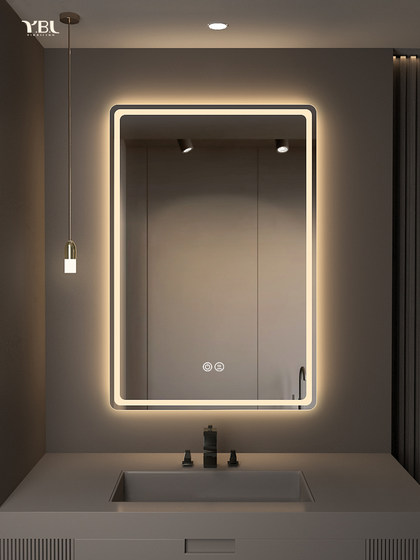 智能浴室镜触摸屏led带灯挂墙式家用洗手卫生间镜子防雾厕所定制