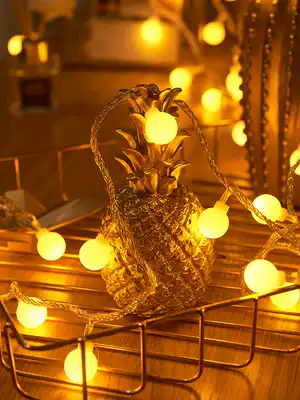 led Net Red Star light string dormitory hanging bed small colored light flashing light string starry curtain decoration outdoor diy