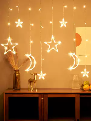 led solar star light string color light flashing light light string Starry Sky decorative ball outdoor balcony curtain tent