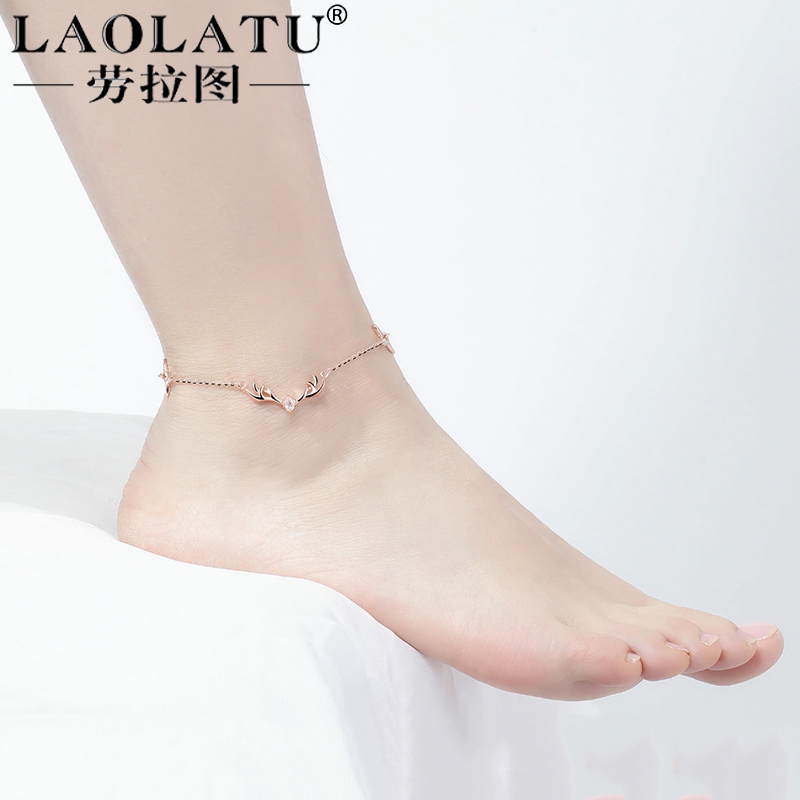 Laura Tu. 2021 The new pure silver 999-foot chain lady Jane about a deer has your boomer 520 Valentine's Day gift