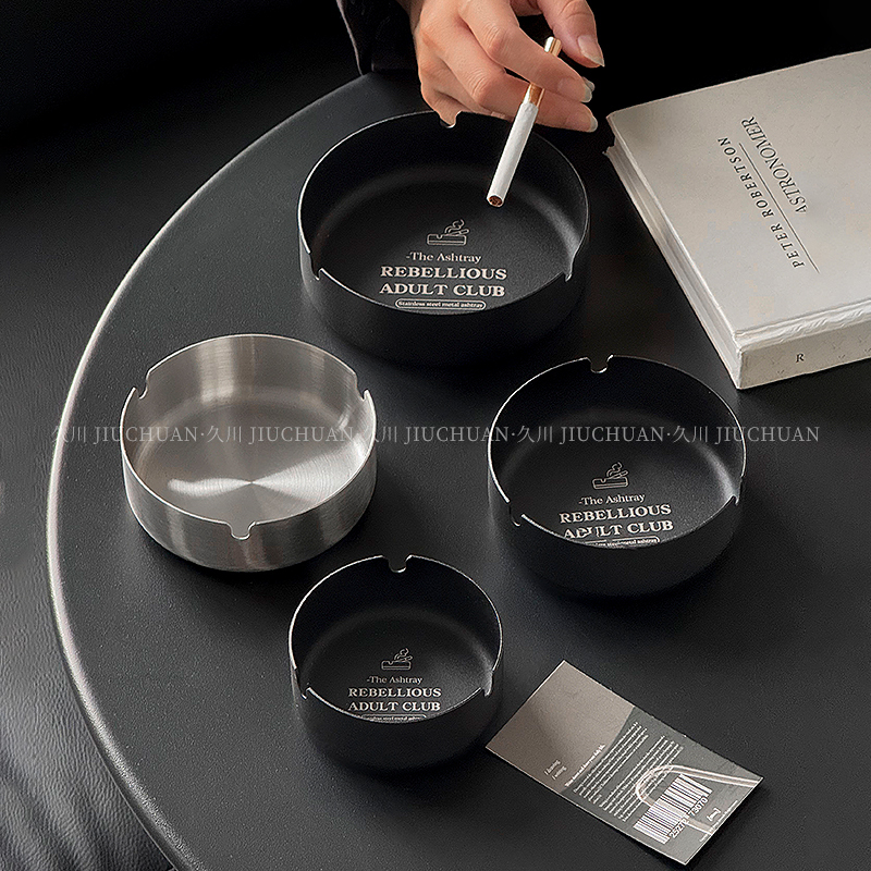 Industrial Style Stainless Steel Creative Ashtray Niche Coffee Shop Office Ashtray Living Room Ashtray Windproof Ashtray Industrial Style Stainless Steel Creative Ashtray Niche Coffee Shop Office Ashtray Living Room Ashtray Windproof Ashtray