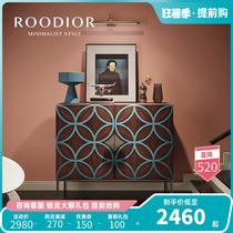 Confucianism Dei Modern Light Luxury in the family Housekeeping Cabinet Shoes Cabinet Small Family Style Creative Living Room Decoration Cabinet Door Hall Locker