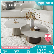 The modern port style creative round minimalist tea table designer furniture after the Confucianism Demeaning Light Lavish Tea Table