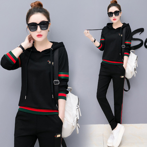 2019春秋装韩版时尚跑步服两件套
